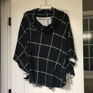 Fever poncho, size L/XL - NWT